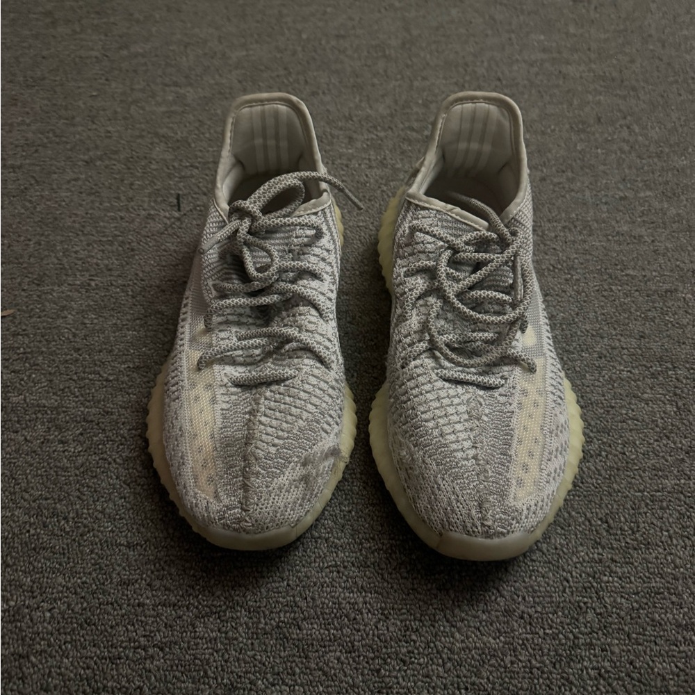 Yeezy Gray and Cream Sneakers